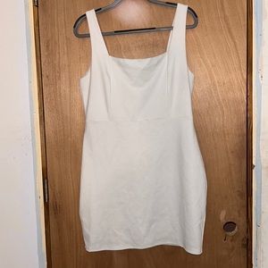 Pink Lily white dress